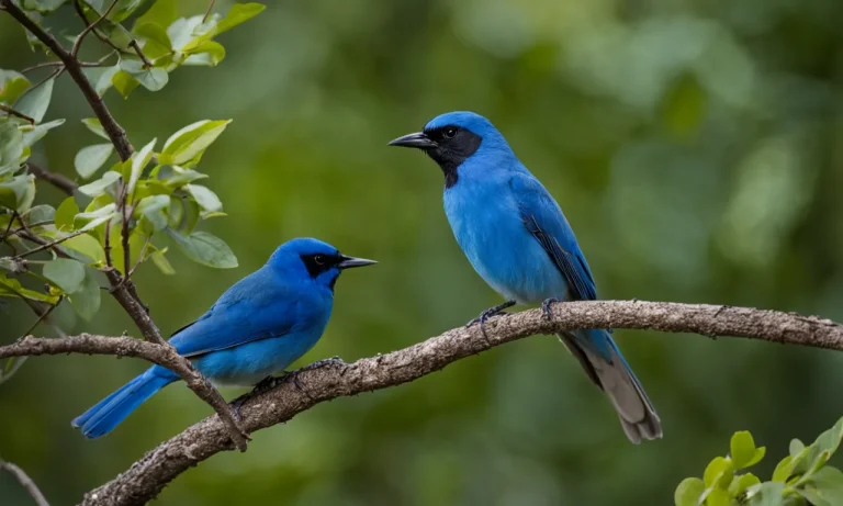 Identifying The Blue Bird With A Black Head